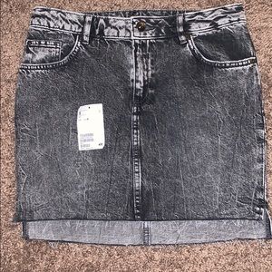 **NWT** GREY JEANS MINI SKIRT